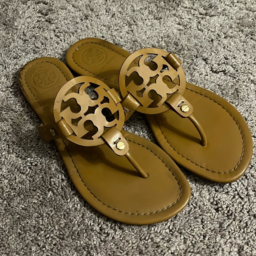 Tory Burch Tan Leather Sandals